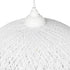 GLOBOSTAR® SOLEI 205-0008 Boho Κρεμαστό Φωτιστικό Οροφής με Ντουί 1 x E27 AC 220-240V IP20 - Λευκό - M30 x Π30 x Υ35cm - ledmania.gr