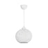 GLOBOSTAR® SOLEI 205-0009 Boho Κρεμαστό Φωτιστικό Οροφής με Ντουί 1 x E27 AC 220-240V IP20 - Λευκό - M20 x Π20 x Υ25cm - ledmania.gr