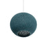 GLOBOSTAR® SOLEI 205-0011 Boho Κρεμαστό Φωτιστικό Οροφής με Ντουί 1 x E27 AC 220-240V IP20 - Τιρκουάζ - M30 x Π30 x Υ35cm - ledmania.gr