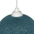 GLOBOSTAR® SOLEI 205-0012 Boho Κρεμαστό Φωτιστικό Οροφής με Ντουί 1 x E27 AC 220-240V IP20 - Τιρκουάζ - M20 x Π20 x Υ25cm - ledmania.gr