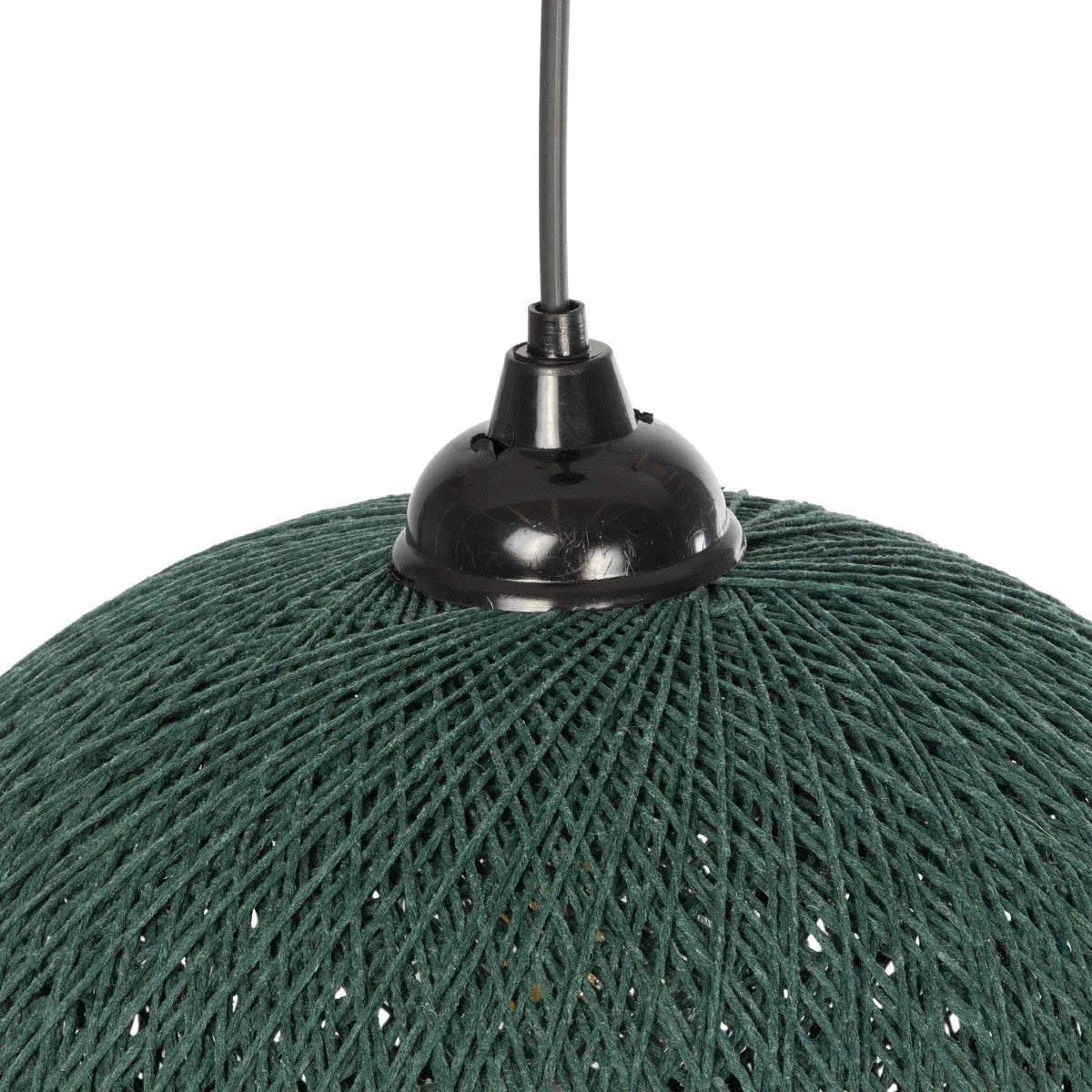 GLOBOSTAR® SOLEI 205-0014 Boho Κρεμαστό Φωτιστικό Οροφής με Ντουί 1 x E27 AC 220-240V IP20 - Πράσινο - M30 x Π30 x Υ35cm - ledmania.gr