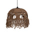 GLOBOSTAR® TONA 205-0016 Boho Κρεμαστό Φωτιστικό Οροφής με Ντουί 1 x E27 AC 220-240V IP20 - Μπεζ - M40 x Π40 x Υ38cm - ledmania.gr