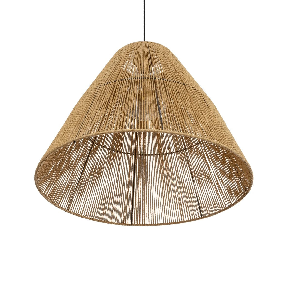 GLOBOSTAR® HUTT 205-0018 Boho Κρεμαστό Φωτιστικό Οροφής με Ντουί 1 x E27 AC 220-240V IP20 - Μπεζ - M50 x Π50 x Υ40cm - ledmania.gr