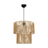GLOBOSTAR® ROXXI 205-0019 Boho Κρεμαστό Φωτιστικό Οροφής με Ντουί 1 x E27 AC 220-240V IP20 - Μπεζ - M35 x Π35 x Υ37cm - ledmania.gr
