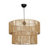 GLOBOSTAR® ROXXI 205-0020 Boho Κρεμαστό Φωτιστικό Οροφής με Ντουί 1 x E27 AC 220-240V IP20 - Μπεζ - M50 x Π50 x Υ36cm - ledmania.gr