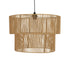 GLOBOSTAR® ROXXI 205-0020 Boho Κρεμαστό Φωτιστικό Οροφής με Ντουί 1 x E27 AC 220-240V IP20 - Μπεζ - M50 x Π50 x Υ36cm - ledmania.gr