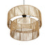GLOBOSTAR® ROXXI 205-0020 Boho Κρεμαστό Φωτιστικό Οροφής με Ντουί 1 x E27 AC 220-240V IP20 - Μπεζ - M50 x Π50 x Υ36cm - ledmania.gr