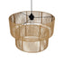 GLOBOSTAR® ROXXI 205-0020 Boho Κρεμαστό Φωτιστικό Οροφής με Ντουί 1 x E27 AC 220-240V IP20 - Μπεζ - M50 x Π50 x Υ36cm - ledmania.gr