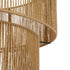 GLOBOSTAR® ROXXI 205-0020 Boho Κρεμαστό Φωτιστικό Οροφής με Ντουί 1 x E27 AC 220-240V IP20 - Μπεζ - M50 x Π50 x Υ36cm - ledmania.gr