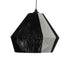 GLOBOSTAR® ANGULUS 205-0021 Boho Κρεμαστό Φωτιστικό Οροφής με Ντουί 1 x E27 AC 220-240V IP20 - Μαύρο & Γκρι - M40 x Π40 x Υ35cm - ledmania.gr