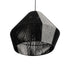 GLOBOSTAR® ANGULUS 205-0021 Boho Κρεμαστό Φωτιστικό Οροφής με Ντουί 1 x E27 AC 220-240V IP20 - Μαύρο & Γκρι - M40 x Π40 x Υ35cm - ledmania.gr