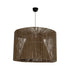 GLOBOSTAR® ZYLINDER 205-0023 Boho Κρεμαστό Φωτιστικό Οροφής με Ντουί 1 x E27 AC 220-240V IP20 - Καφέ - M80 x Π80 x Υ51cm - ledmania.gr
