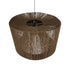 GLOBOSTAR® ZYLINDER 205-0023 Boho Κρεμαστό Φωτιστικό Οροφής με Ντουί 1 x E27 AC 220-240V IP20 - Καφέ - M80 x Π80 x Υ51cm - ledmania.gr