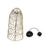 GLOBOSTAR® NETI 205-0024 Boho Κρεμαστό Φωτιστικό Οροφής με Ντουί 1 x E27 AC 220-240V IP20 - Μπεζ - M20 x Π20 x Υ49cm - ledmania.gr