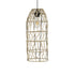 GLOBOSTAR® NETI 205-0024 Boho Κρεμαστό Φωτιστικό Οροφής με Ντουί 1 x E27 AC 220-240V IP20 - Μπεζ - M20 x Π20 x Υ49cm - ledmania.gr