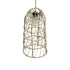 GLOBOSTAR® NETI 205-0024 Boho Κρεμαστό Φωτιστικό Οροφής με Ντουί 1 x E27 AC 220-240V IP20 - Μπεζ - M20 x Π20 x Υ49cm - ledmania.gr