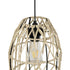GLOBOSTAR® NETI 205-0024 Boho Κρεμαστό Φωτιστικό Οροφής με Ντουί 1 x E27 AC 220-240V IP20 - Μπεζ - M20 x Π20 x Υ49cm - ledmania.gr