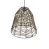 GLOBOSTAR® NETZ 205-0026 Boho Κρεμαστό Φωτιστικό Οροφής με Ντουί 1 x E27 AC 220-240V IP20 - Μπεζ - M30 x Π30 x Υ38cm - ledmania.gr