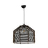 GLOBOSTAR® VORK 205-0027 Boho Κρεμαστό Φωτιστικό Οροφής με Ντουί 1 x E27 AC 220-240V IP20 - Μαύρο - M40 x Π40 x Υ36cm - ledmania.gr