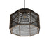 GLOBOSTAR® VORK 205-0027 Boho Κρεμαστό Φωτιστικό Οροφής με Ντουί 1 x E27 AC 220-240V IP20 - Μαύρο - M40 x Π40 x Υ36cm - ledmania.gr