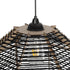 GLOBOSTAR® VORK 205-0027 Boho Κρεμαστό Φωτιστικό Οροφής με Ντουί 1 x E27 AC 220-240V IP20 - Μαύρο - M40 x Π40 x Υ36cm - ledmania.gr