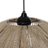 GLOBOSTAR® OVNI 205-0029 Boho Κρεμαστό Φωτιστικό Οροφής με Ντουί 1 x E27 AC 220-240V IP20 - Μπεζ - M60 x Π60 x Υ29cm - ledmania.gr