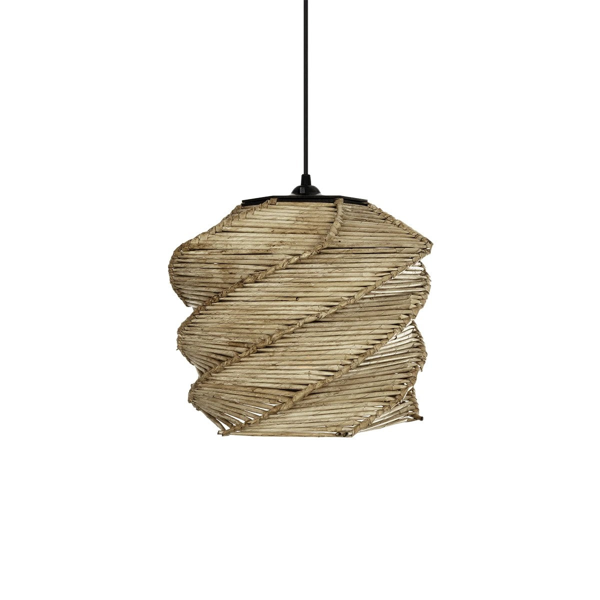 GLOBOSTAR® HUSLE 205-0045 Boho Κρεμαστό Φωτιστικό Οροφής με Ντουί 1 x E27 AC 220-240V IP20 - Μπεζ - M30 x Π30 x Υ28cm - ledmania.gr
