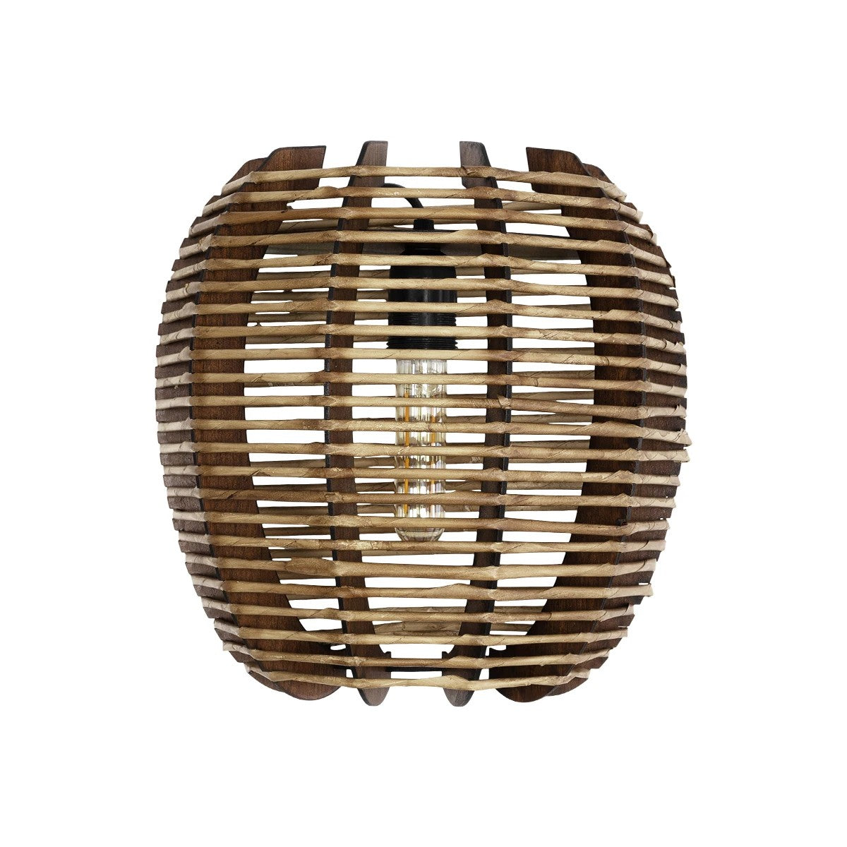 GLOBOSTAR® BOND 205-0050 Boho Φωτιστικό Τοίχου - Απλίκα με Ντουί 1 x E27 AC 220-240V IP20 - Μπεζ - M35 x Π18 x Υ32cm - ledmania.gr