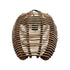 GLOBOSTAR® BOND 205-0050 Boho Φωτιστικό Τοίχου - Απλίκα με Ντουί 1 x E27 AC 220-240V IP20 - Μπεζ - M35 x Π18 x Υ32cm - ledmania.gr