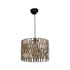 GLOBOSTAR® MARS 205-0054 Boho Κρεμαστό Φωτιστικό Οροφής με Ντουί 1 x E27 AC 220-240V IP20 - Μπεζ - M30 x Π30 x Υ24cm - ledmania.gr