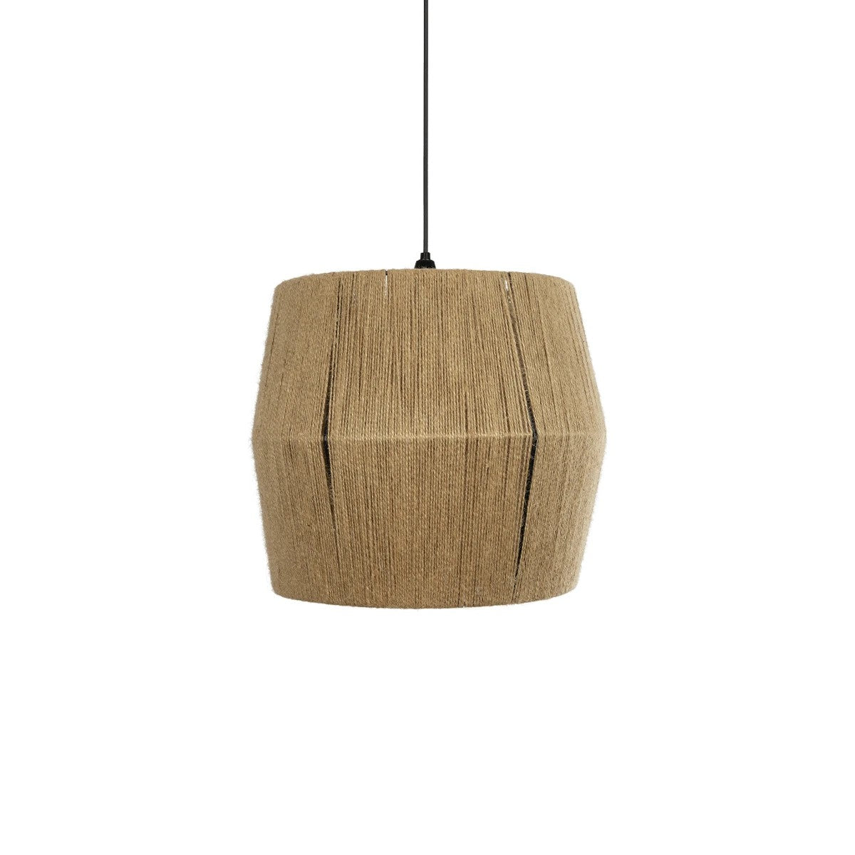 GLOBOSTAR® CONE 205-0057 Boho Κρεμαστό Φωτιστικό Οροφής με Ντουί 1 x E27 AC 220-240V IP20 - Μπεζ - M38 x Π38 x Υ34cm - ledmania.gr