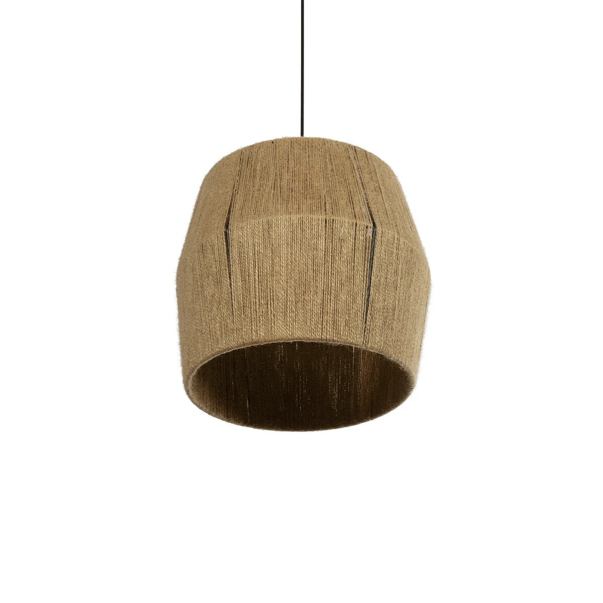 GLOBOSTAR® CONE 205-0057 Boho Κρεμαστό Φωτιστικό Οροφής με Ντουί 1 x E27 AC 220-240V IP20 - Μπεζ - M38 x Π38 x Υ34cm - ledmania.gr