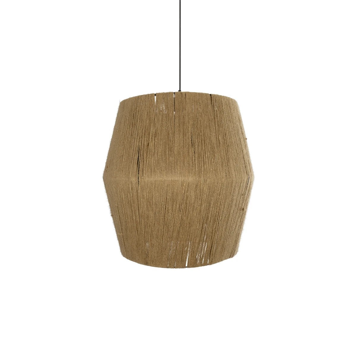 GLOBOSTAR® CONE 205-0058 Boho Κρεμαστό Φωτιστικό Οροφής με Ντουί 1 x E27 AC 220-240V IP20 - Μπεζ - M55 x Π55 x Υ50cm - ledmania.gr