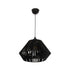 GLOBOSTAR® NUI 205-0061 Boho Κρεμαστό Φωτιστικό Οροφής με Ντουί 1 x E27 AC 220-240V IP20 - Μαύρο - M36 x Π36 x Υ27cm - ledmania.gr
