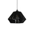 GLOBOSTAR® NUI 205-0061 Boho Κρεμαστό Φωτιστικό Οροφής με Ντουί 1 x E27 AC 220-240V IP20 - Μαύρο - M36 x Π36 x Υ27cm - ledmania.gr