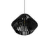 GLOBOSTAR® NUI 205-0061 Boho Κρεμαστό Φωτιστικό Οροφής με Ντουί 1 x E27 AC 220-240V IP20 - Μαύρο - M36 x Π36 x Υ27cm - ledmania.gr