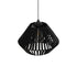 GLOBOSTAR® NUI 205-0061 Boho Κρεμαστό Φωτιστικό Οροφής με Ντουί 1 x E27 AC 220-240V IP20 - Μαύρο - M36 x Π36 x Υ27cm - ledmania.gr