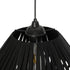 GLOBOSTAR® NUI 205-0061 Boho Κρεμαστό Φωτιστικό Οροφής με Ντουί 1 x E27 AC 220-240V IP20 - Μαύρο - M36 x Π36 x Υ27cm - ledmania.gr