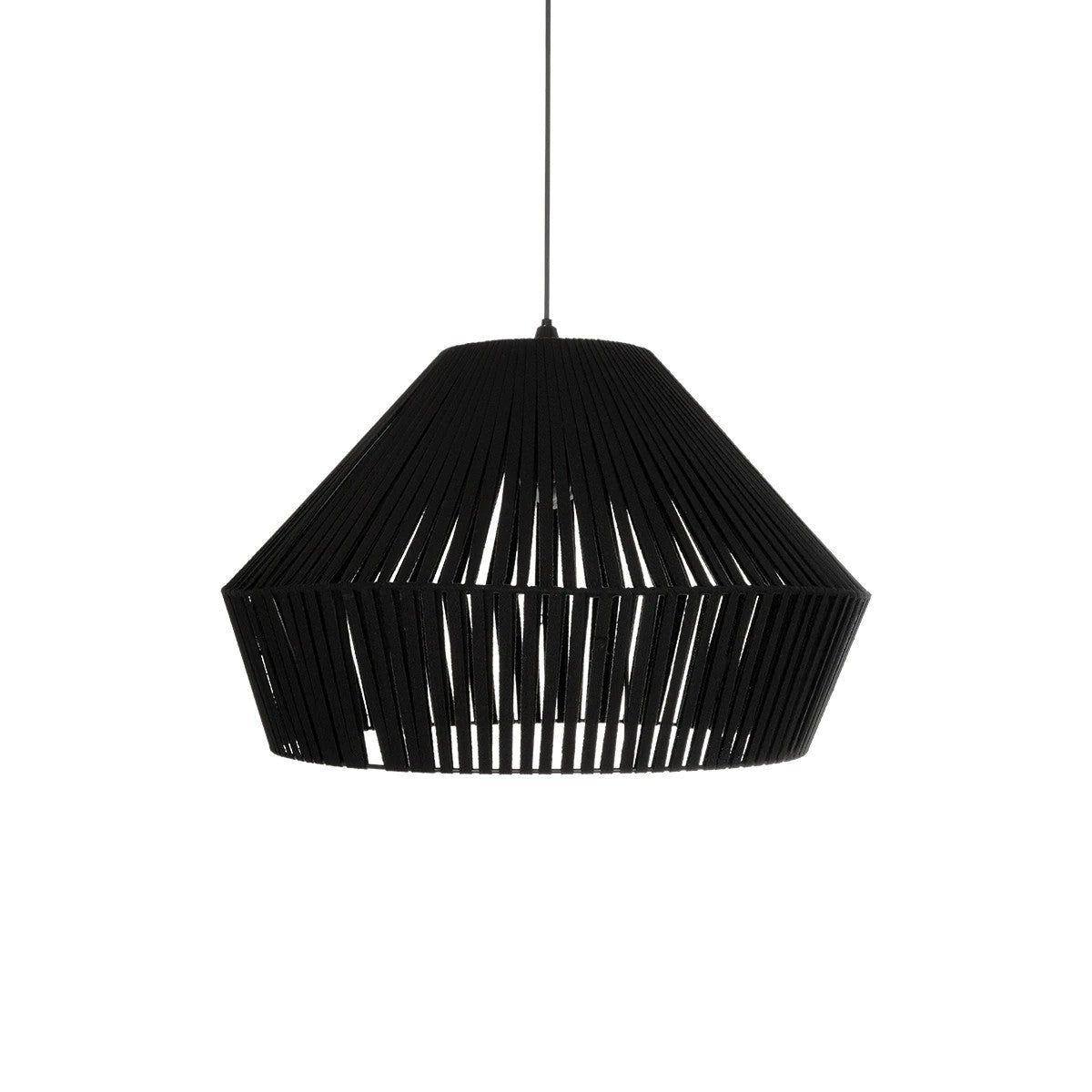 GLOBOSTAR® NUI 205-0062 Boho Κρεμαστό Φωτιστικό Οροφής με Ντουί 1 x E27 AC 220-240V IP20 - Μαύρο - M60 x Π60 x Υ41cm - ledmania.gr