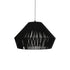 GLOBOSTAR® NUI 205-0062 Boho Κρεμαστό Φωτιστικό Οροφής με Ντουί 1 x E27 AC 220-240V IP20 - Μαύρο - M60 x Π60 x Υ41cm - ledmania.gr