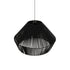 GLOBOSTAR® NUI 205-0062 Boho Κρεμαστό Φωτιστικό Οροφής με Ντουί 1 x E27 AC 220-240V IP20 - Μαύρο - M60 x Π60 x Υ41cm - ledmania.gr