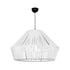 GLOBOSTAR® NUI 205-0064 Boho Κρεμαστό Φωτιστικό Οροφής με Ντουί 1 x E27 AC 220-240V IP20 - Λευκό - M60 x Π60 x Υ41cm - ledmania.gr
