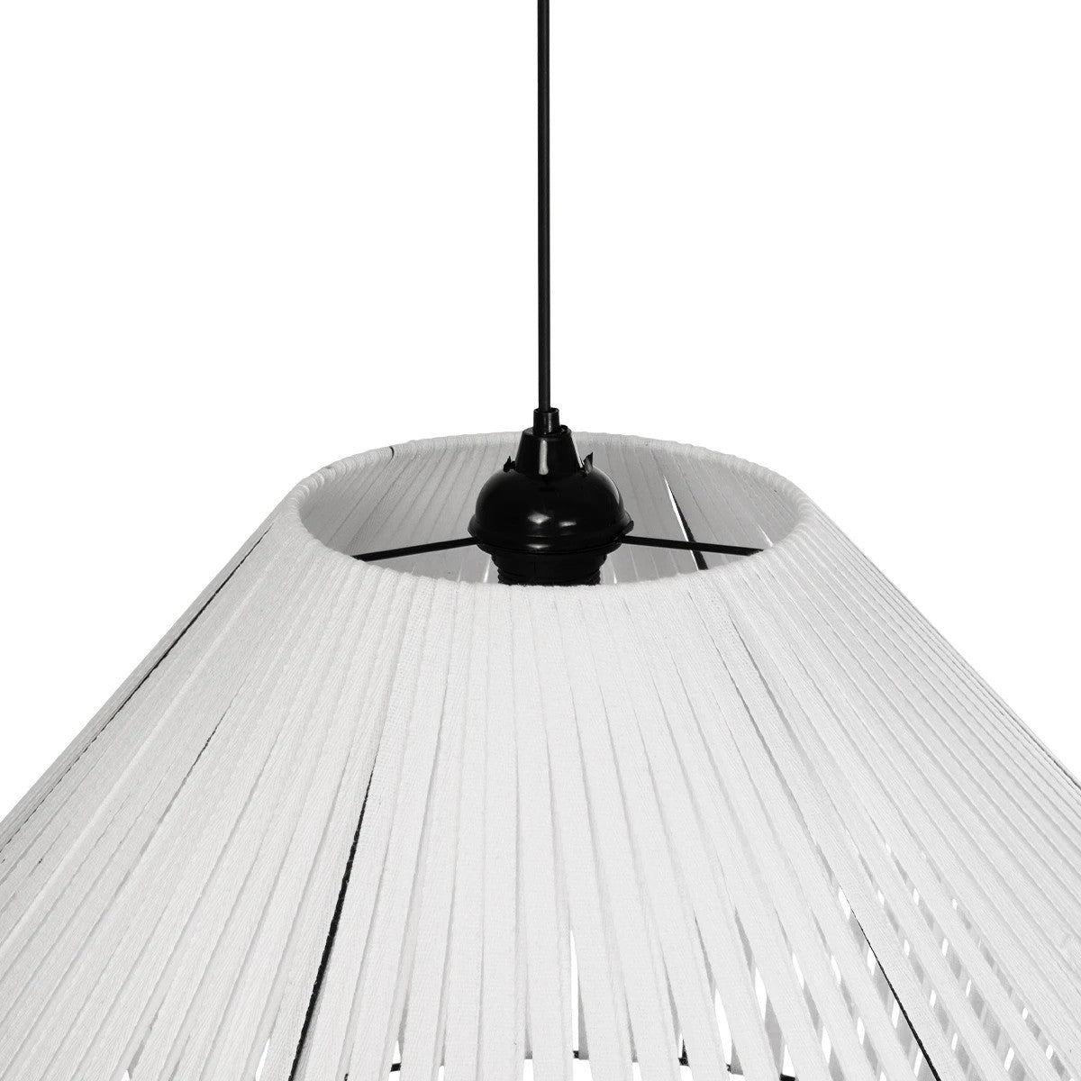 GLOBOSTAR® NUI 205-0064 Boho Κρεμαστό Φωτιστικό Οροφής με Ντουί 1 x E27 AC 220-240V IP20 - Λευκό - M60 x Π60 x Υ41cm - ledmania.gr