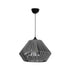 GLOBOSTAR® NUI 205-0065 Boho Κρεμαστό Φωτιστικό Οροφής με Ντουί 1 x E27 AC 220-240V IP20 - Γκρι - M36 x Π36 x Υ27cm - ledmania.gr