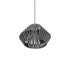 GLOBOSTAR® NUI 205-0065 Boho Κρεμαστό Φωτιστικό Οροφής με Ντουί 1 x E27 AC 220-240V IP20 - Γκρι - M36 x Π36 x Υ27cm - ledmania.gr