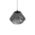 GLOBOSTAR® NUI 205-0065 Boho Κρεμαστό Φωτιστικό Οροφής με Ντουί 1 x E27 AC 220-240V IP20 - Γκρι - M36 x Π36 x Υ27cm - ledmania.gr