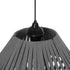 GLOBOSTAR® NUI 205-0065 Boho Κρεμαστό Φωτιστικό Οροφής με Ντουί 1 x E27 AC 220-240V IP20 - Γκρι - M36 x Π36 x Υ27cm - ledmania.gr