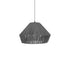 GLOBOSTAR® NUI 205-0066 Boho Κρεμαστό Φωτιστικό Οροφής με Ντουί 1 x E27 AC 220-240V IP20 - Γκρι - M60 x Π60 x Υ41cm - ledmania.gr
