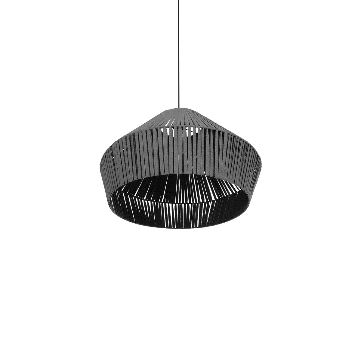 GLOBOSTAR® NUI 205-0066 Boho Κρεμαστό Φωτιστικό Οροφής με Ντουί 1 x E27 AC 220-240V IP20 - Γκρι - M60 x Π60 x Υ41cm - ledmania.gr