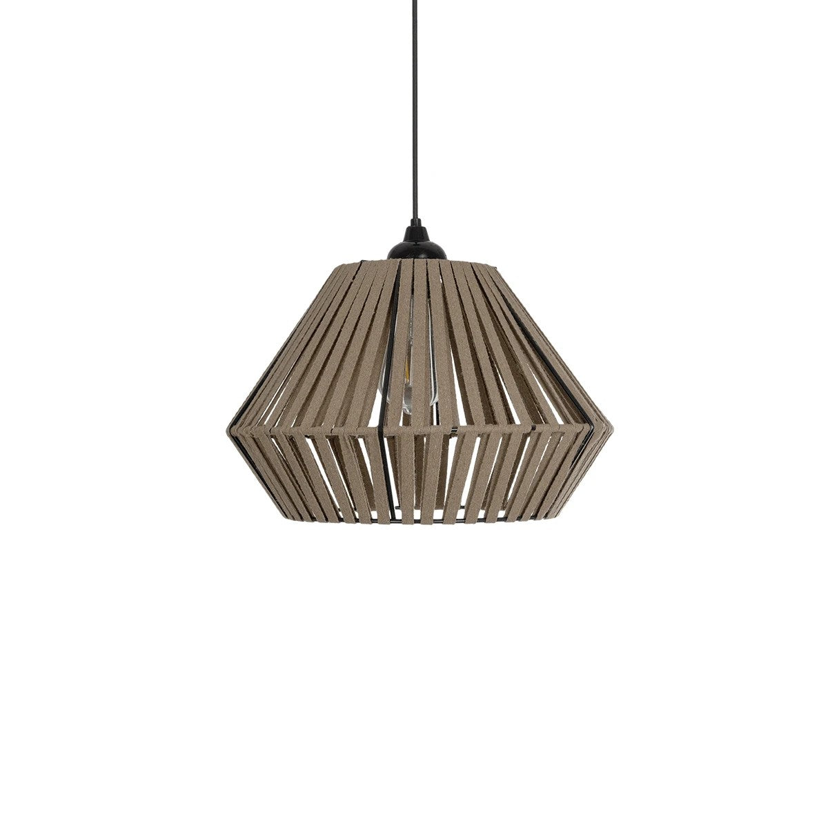 GLOBOSTAR® NUI 205-0067 Boho Κρεμαστό Φωτιστικό Οροφής με Ντουί 1 x E27 AC 220-240V IP20 - Μπεζ - M36 x Π36 x Υ27cm - ledmania.gr